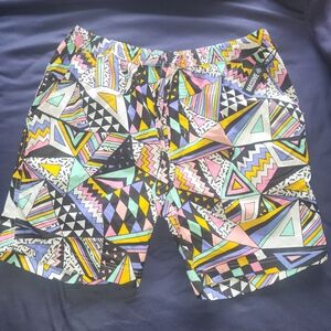 NWT Colorful Geometric Patterned Shorts
